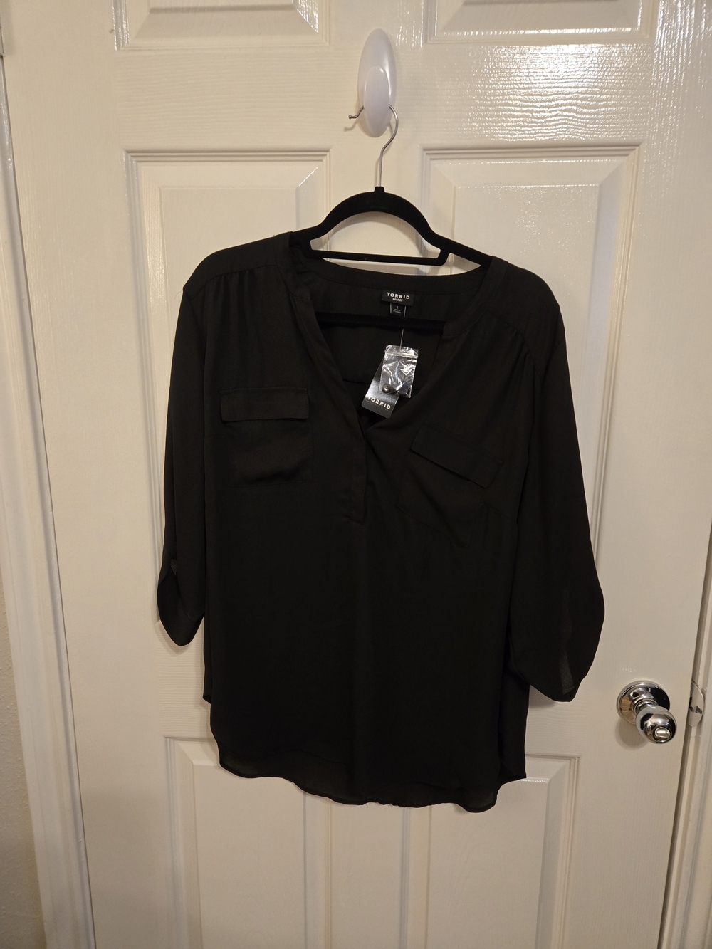 Torrid Black Harper Blouse